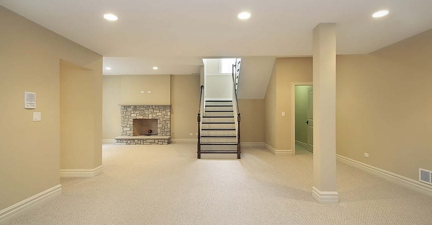 Basement Remodel with new floor and paint