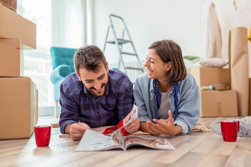 Couple in new home planning renovation